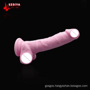 Wholesale Adult Novelty Sextoys Erotic Toy Silicone Plastic Realistic Dildo (DYAST412mA)